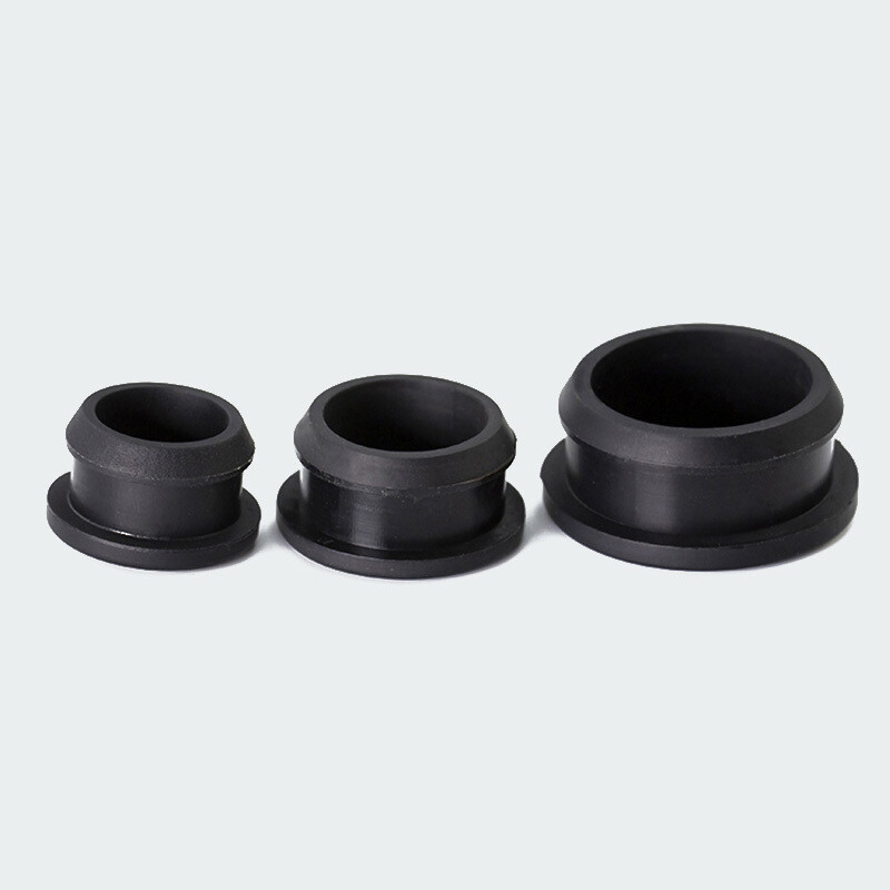 2.5-60.6mm Snap-on Hole Plug Silicone Rubber Black Blanking End Cap Seal Stopper