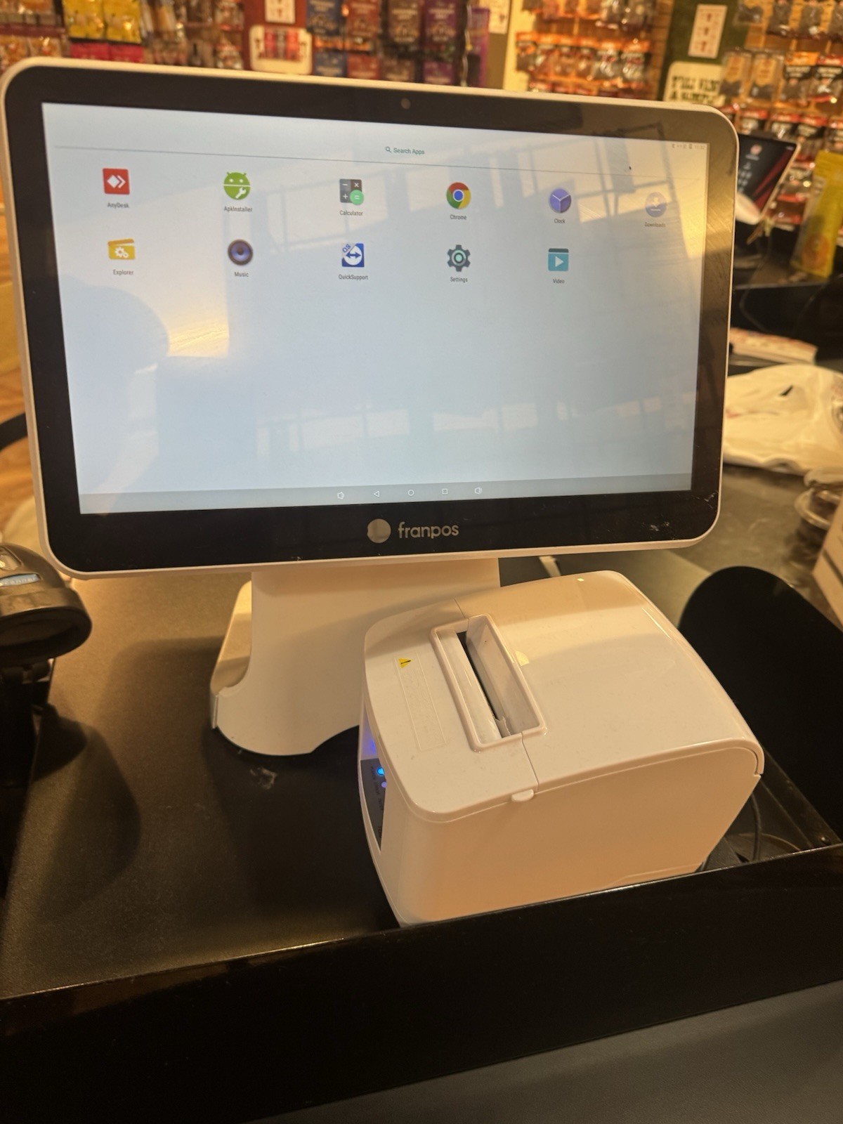FranPOS Dual 13.3″ Touch Screen Point Of Sale Terminal+Cash Box+ Receipt Printer