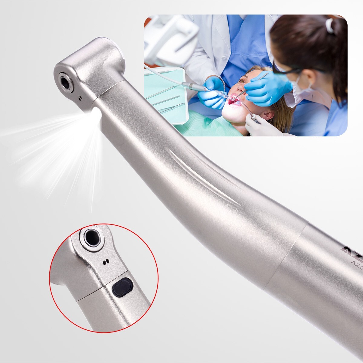 Dental Brushless Electric LED Micro Motor/1:5 1:4.2 1:1 Increasing Handpiece