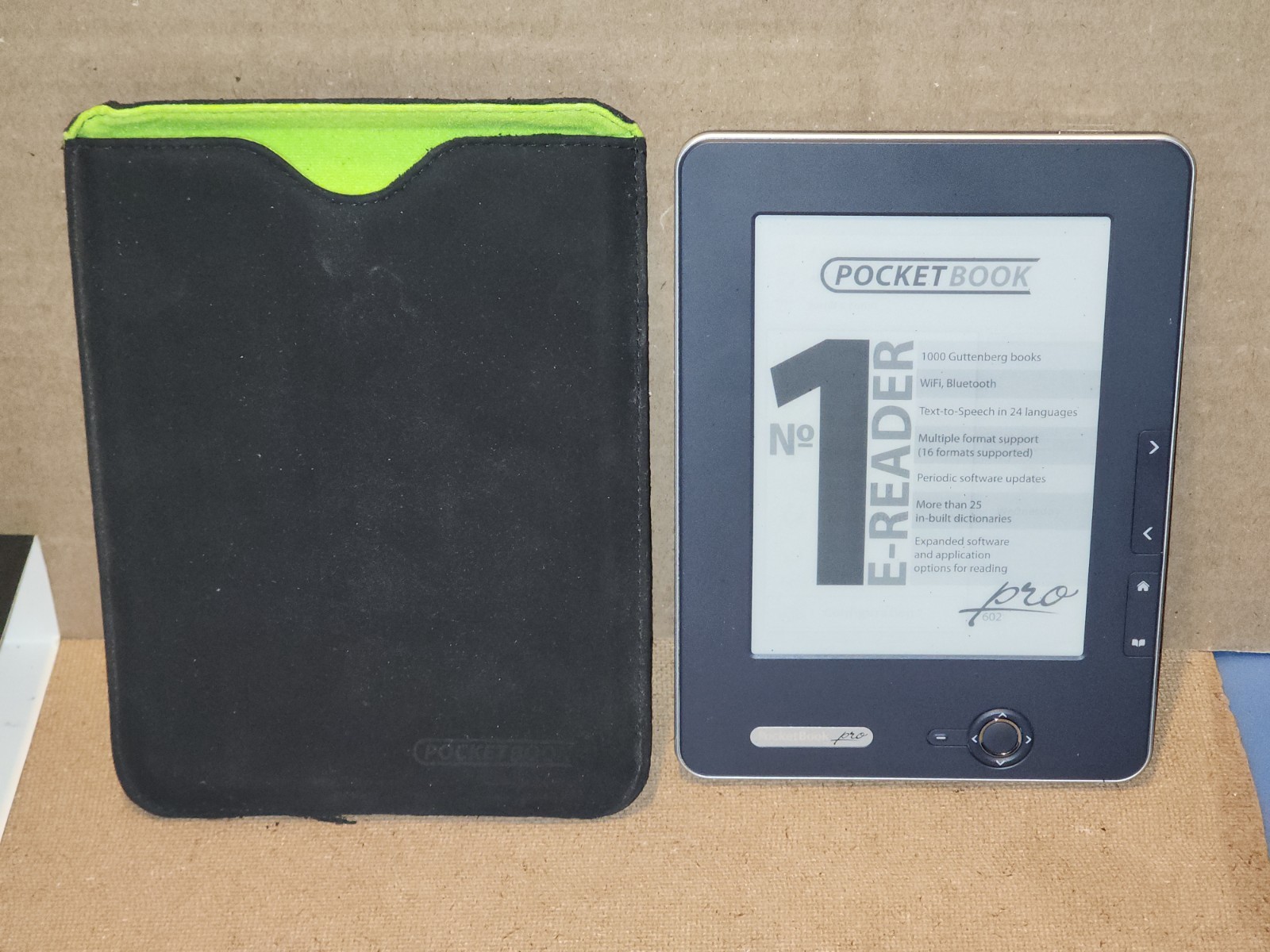 PocketBook Pro 602 E-Reader Eye-Friendly 6» Dark Grey PB602-DY-EN + MicroSD 2GB