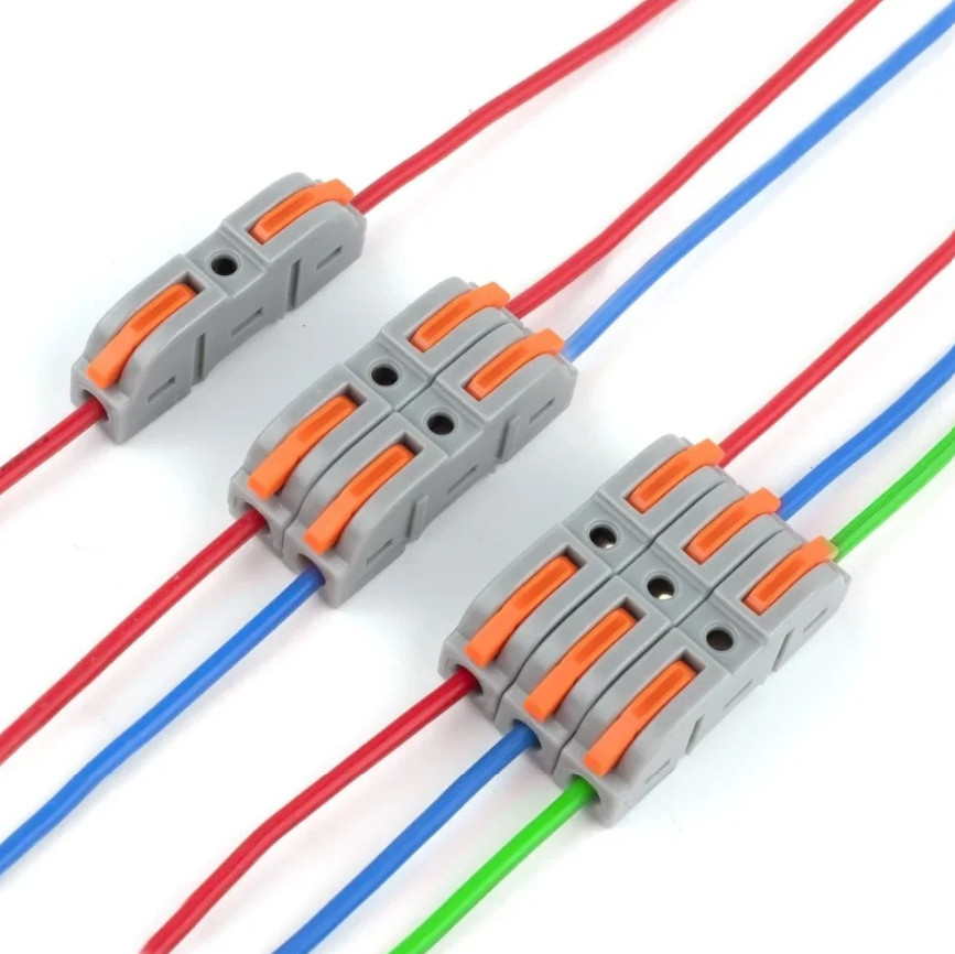 34pcs Boxed Lever Wire Connectors Electrical Splice Terminal Block Set – NEW