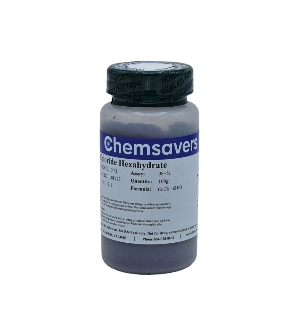 Cobalt Chloride Hexahydrate, 98+%, 100g