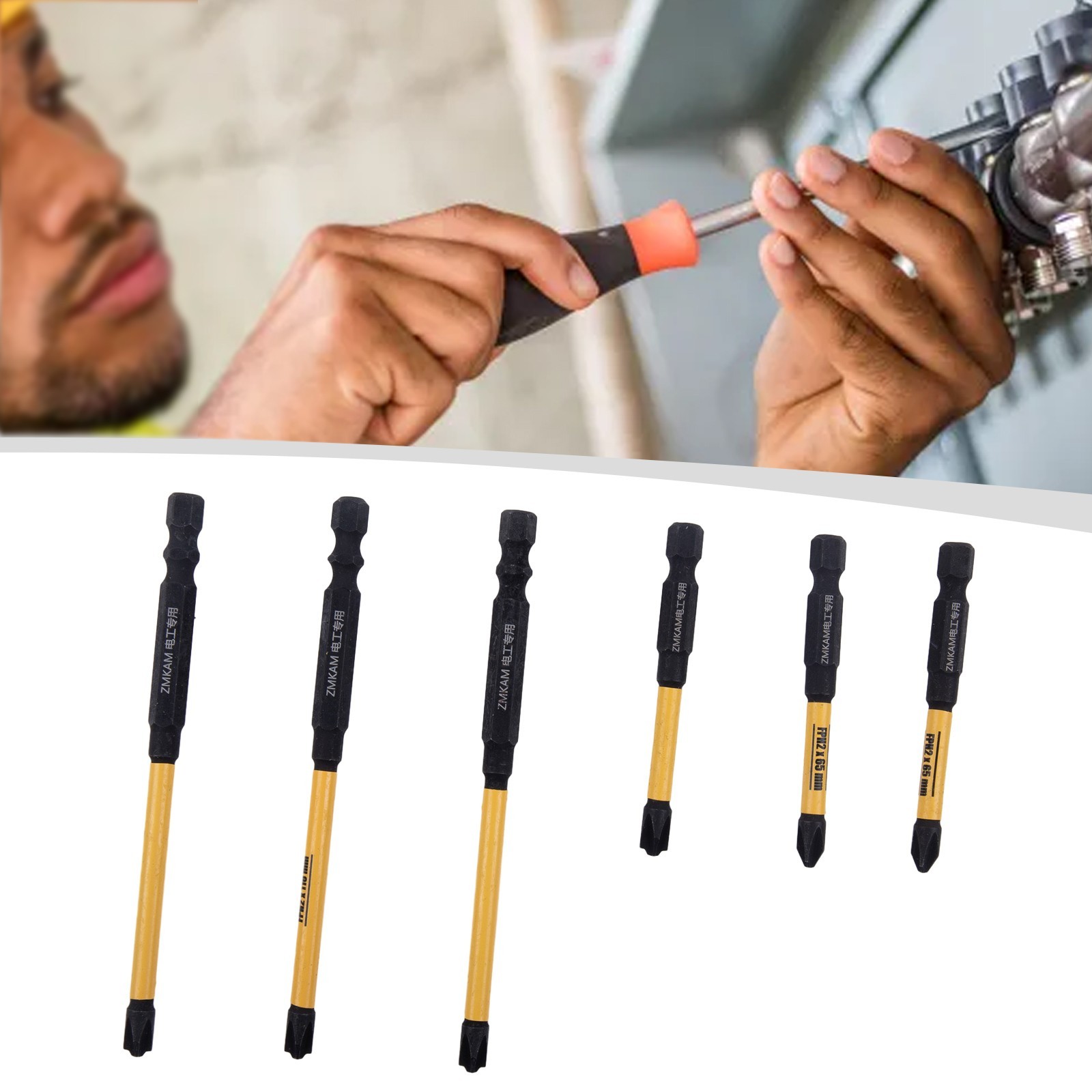 Anti Rust Electrician Screwdriver Bit Set with Magnetic FPH2 FPH2 65 110 150mm