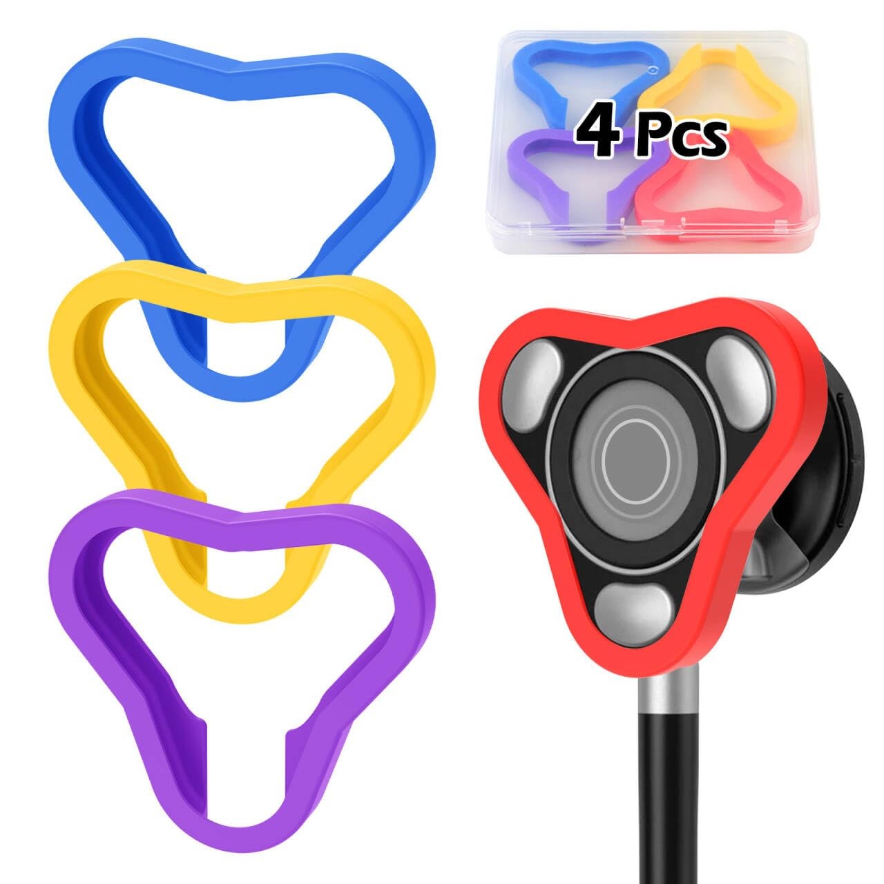 Open Protection Cover Compatible with EKO Core 500 Digital Stethoscope – 4 Pa…