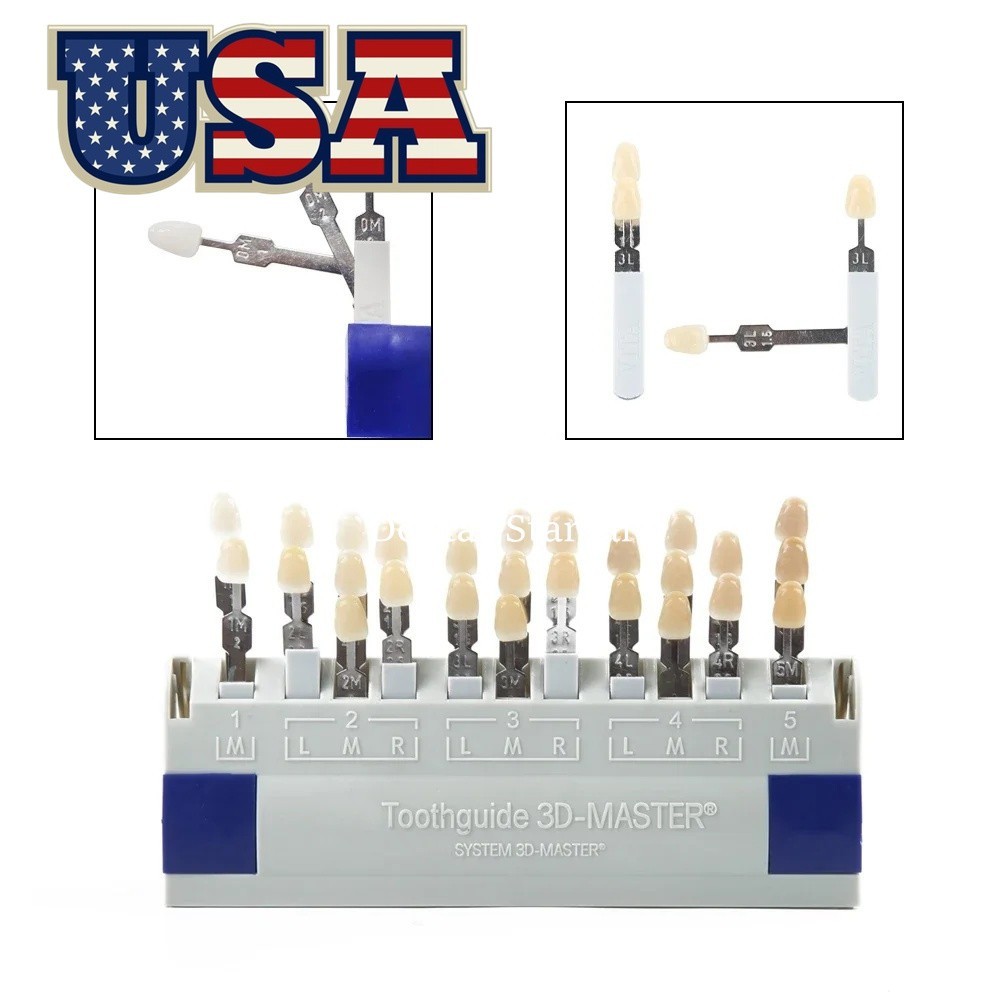 Dental Resin Toothguide VITA 3D Master with Bleached Shade Guide 29 Colors USA