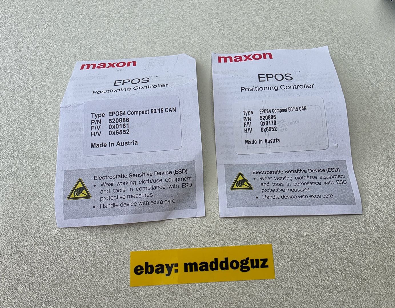 Maxon EPOS4 Compact 50/15 CAN 520886 – New Sealed – 750W 15A 10–50V