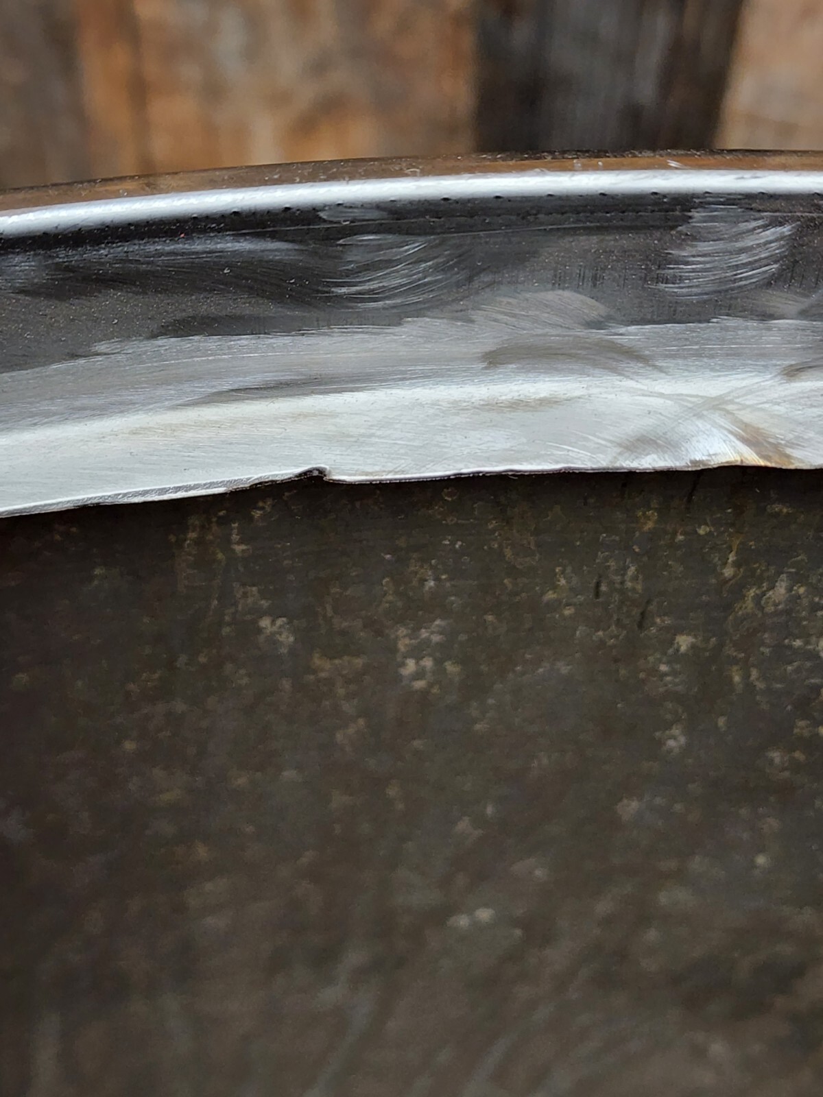 1 USED 55 Gallon Stainless Drum Barrel (Cut Out) Open Top