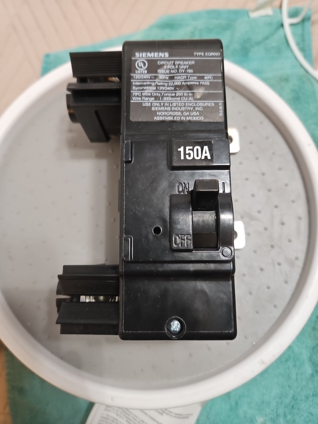 Siemens MBK150A Circuit Breaker, 150A, 2Poles, 240V