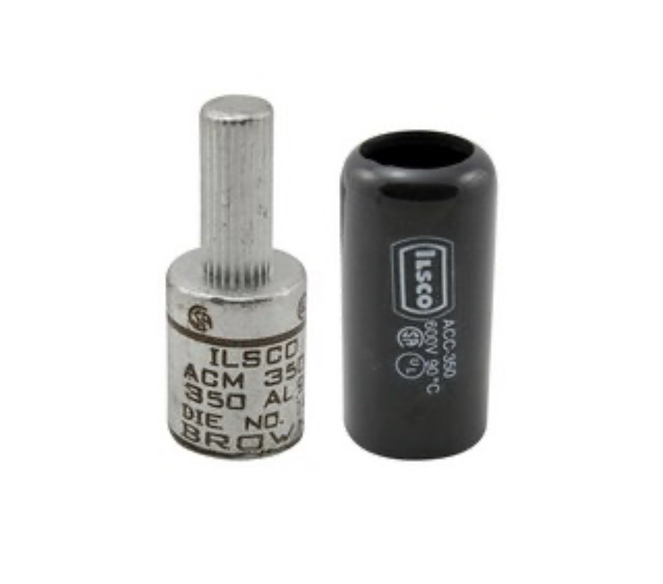 NEW ILSCO ACM-750 ALUM PIGTAIL ADAPTOR 750KCMIL-700KCMIL DUAL RATED AL9CU 600V