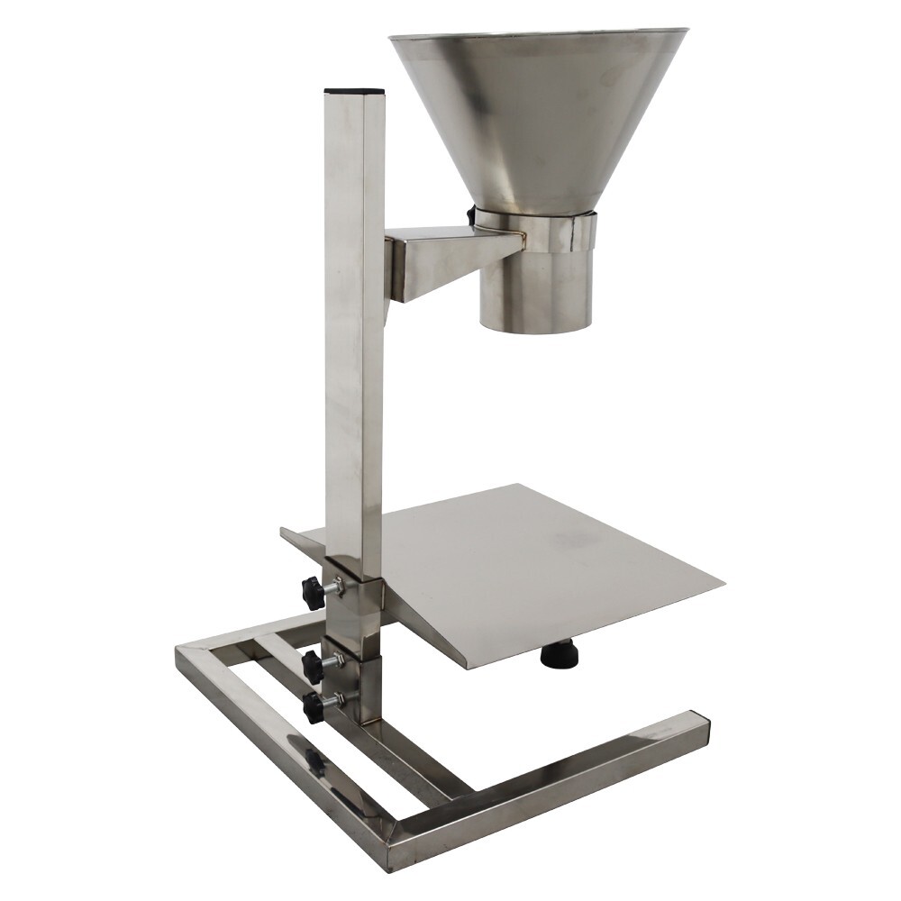 Manual Feeding Hopper Filling Platform Funnel w/Support Stand Adjustable Height
