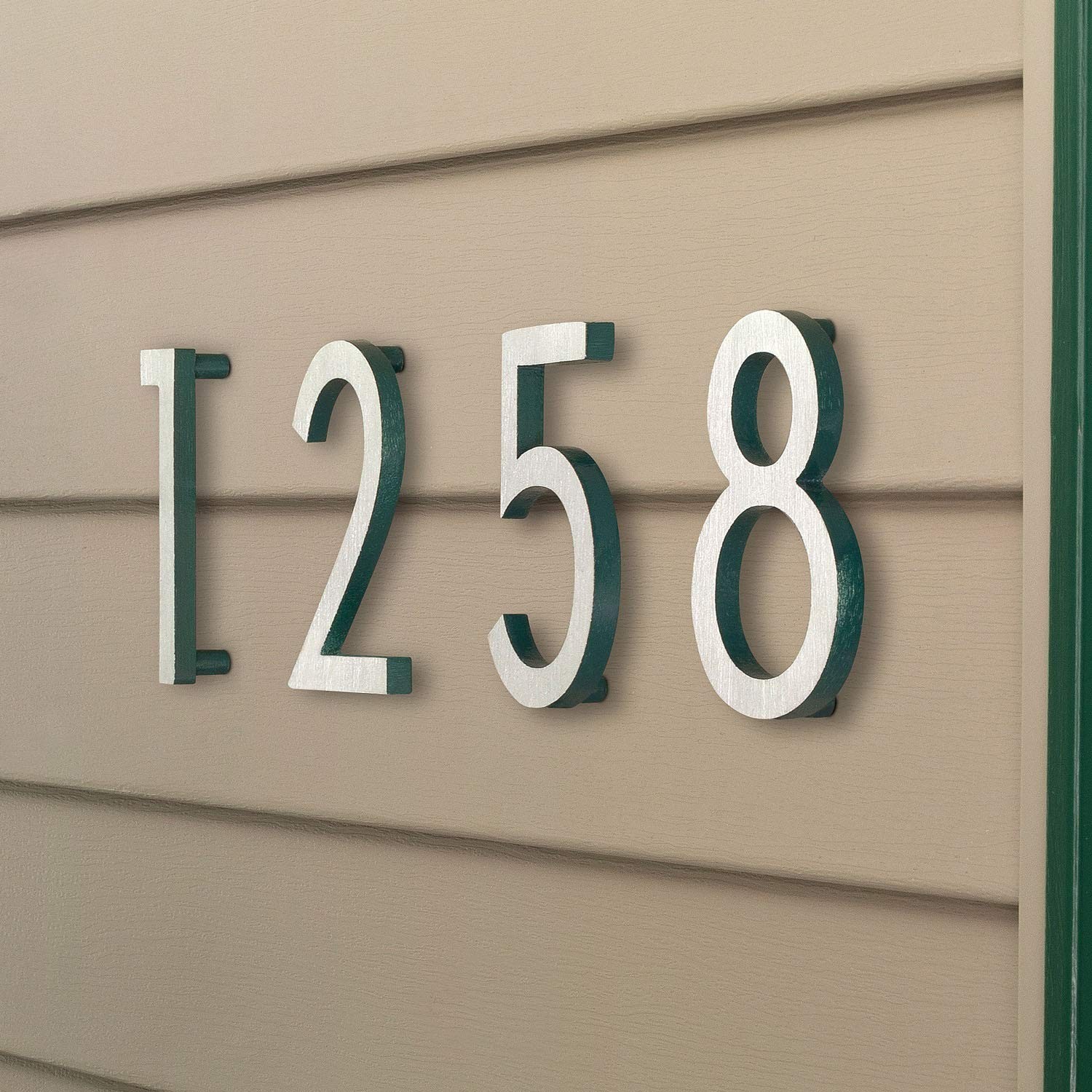 Montague Metal Products MHN-08-6-F-BK1 Floating House Number, 8″ x 5.81″ x 0….