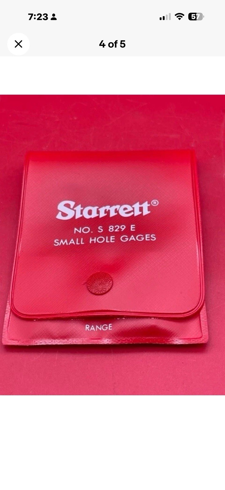 Starrett S829EZ Small Hole Gage – Set, .125-.500″ Range, 4 Pieces