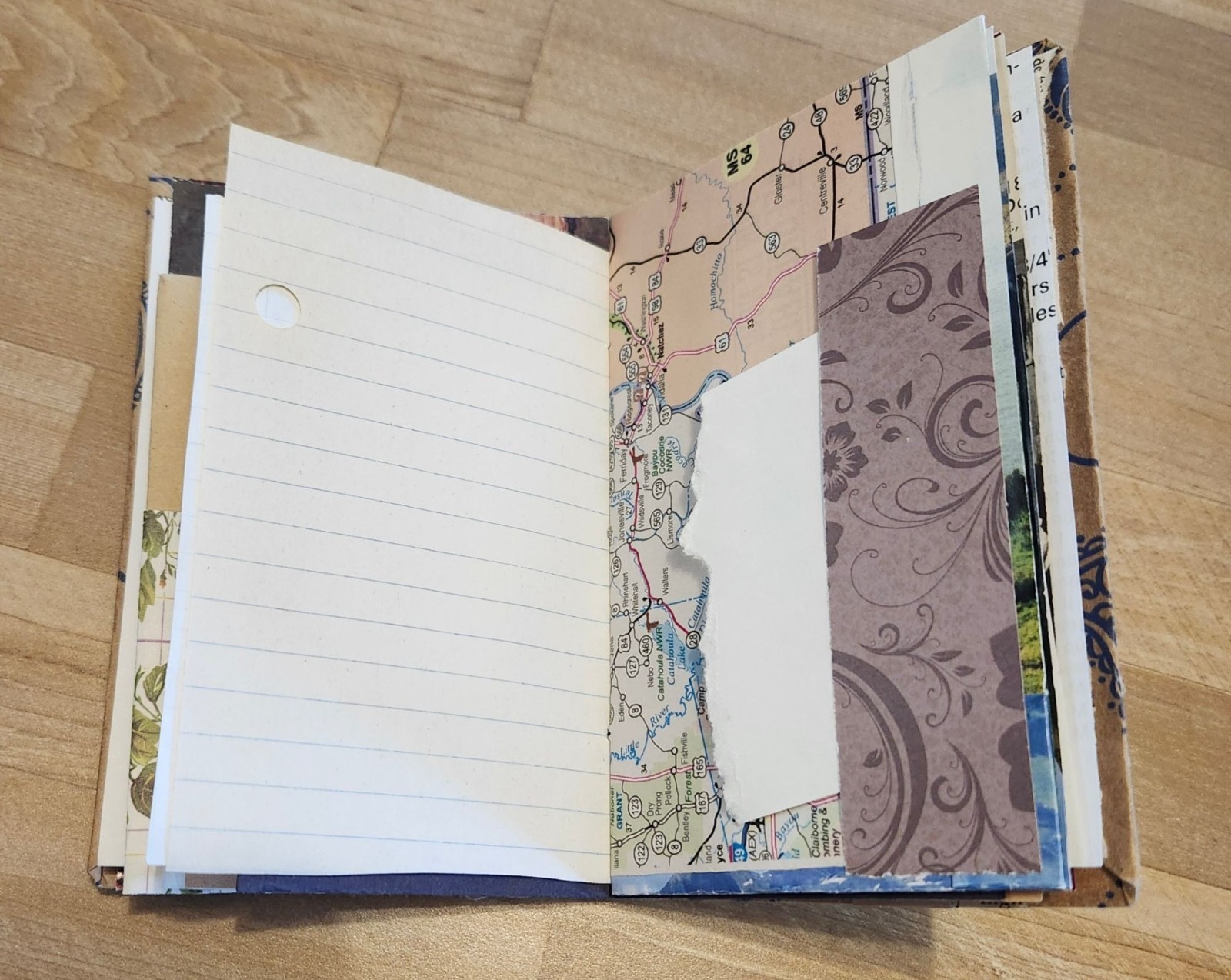 Handmade Junk Journal 56 pages Pocket Notes