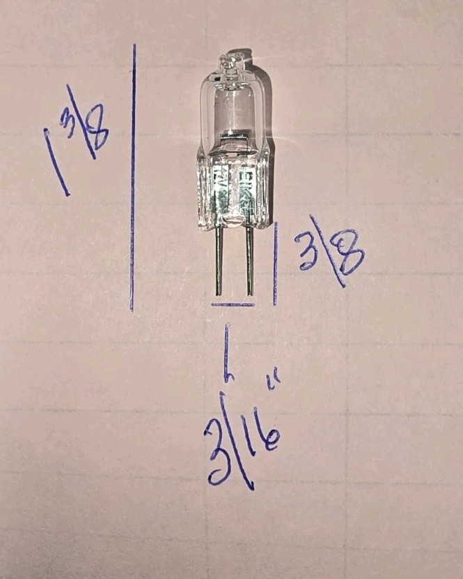 🤡💡💡(5x) 12V 20W G-6.35 Bi-Pin Base – Miniature Halogen Bulb – 2 Pin