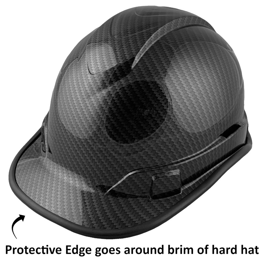 Pyramex Ridgeline Cap Style Hard Hat with 4pt Suspension – Shiny Black Graphite