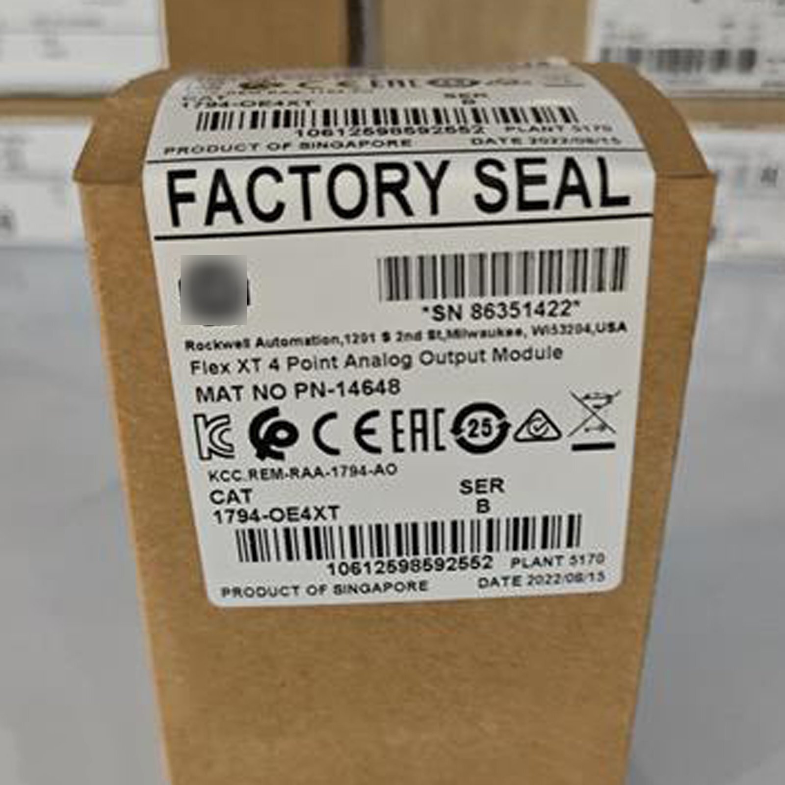 1PC New IN BOX 1794-OE4XT Analog Output Module ship DHL#RX