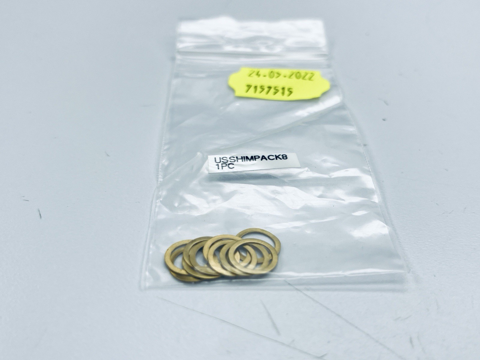 Bag of 10pcs Gefran USShimPack8 Brass Shims 0.008″ Thick 0.2mm Kit-SVC Sealing