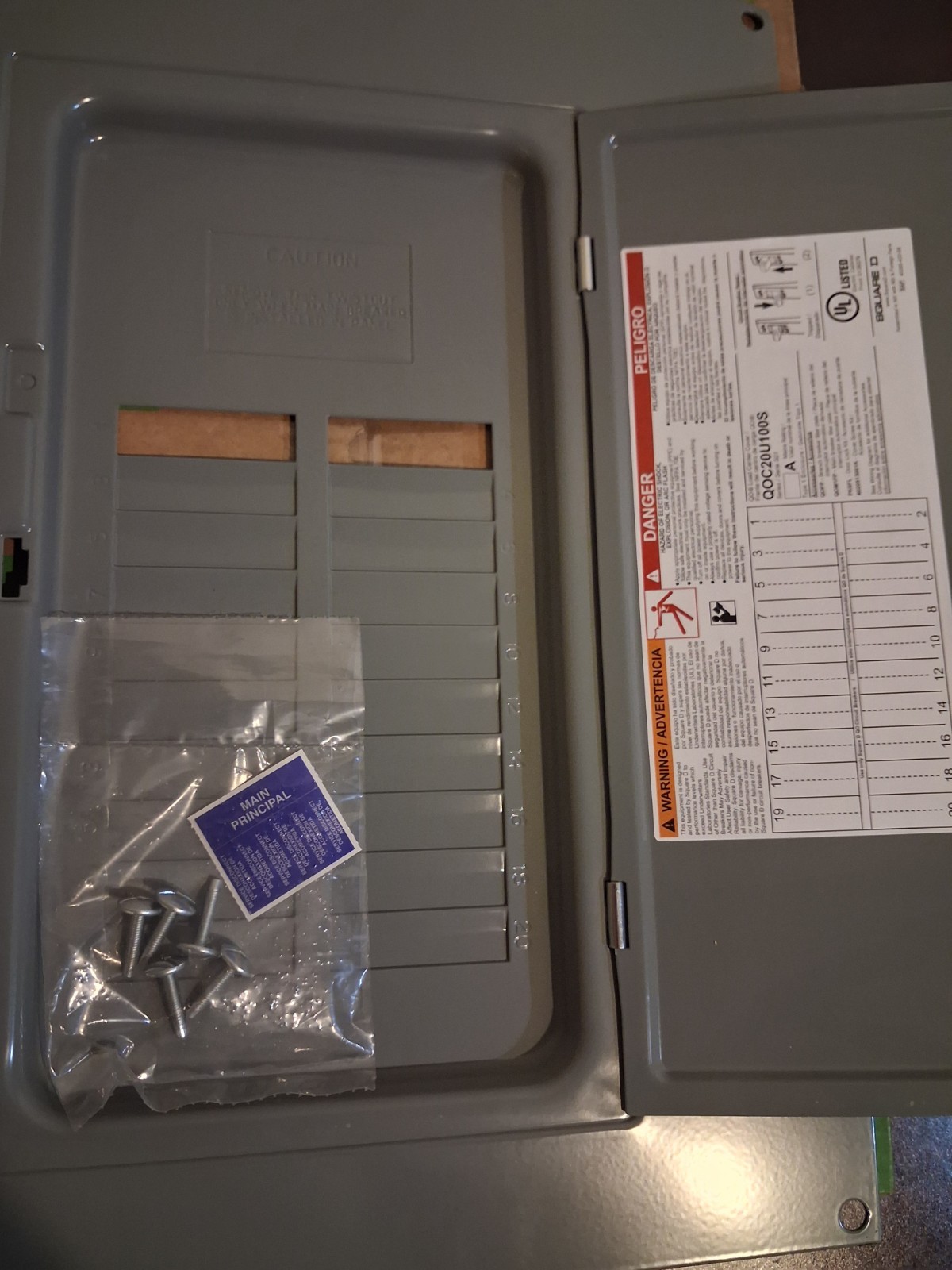 Schneider Electric Square D QOC20U100S Cover Assembly