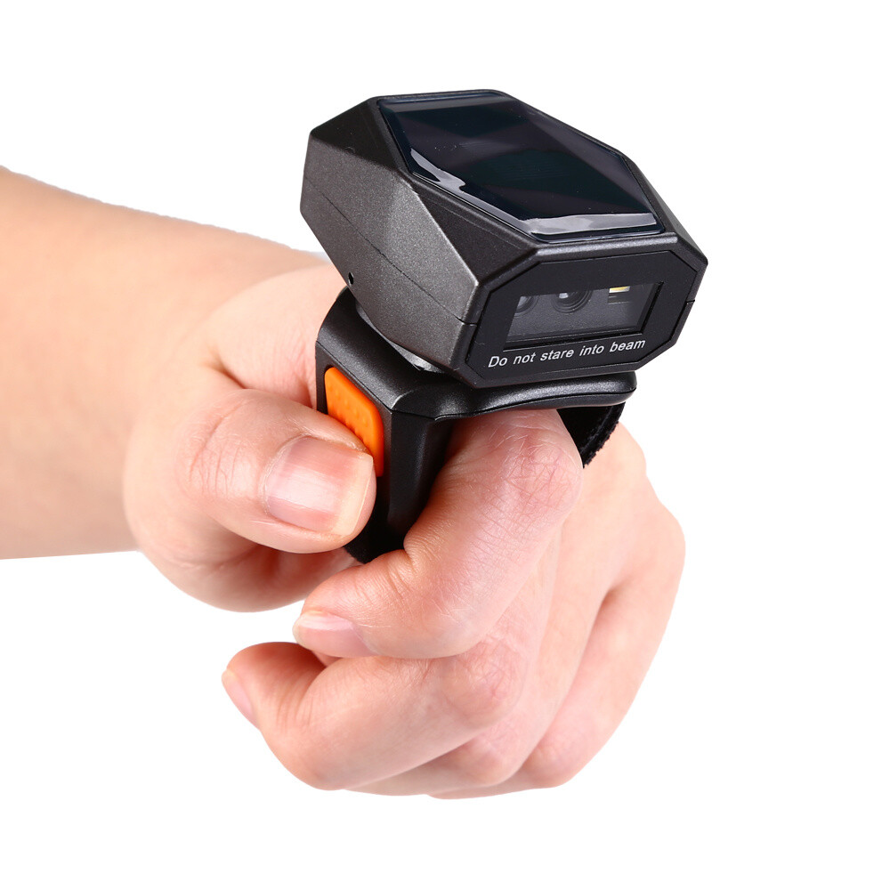 Eyoyo 2D QR Code Ring Barcode Scanner Wireless Reader for POS PC Mac OS Used