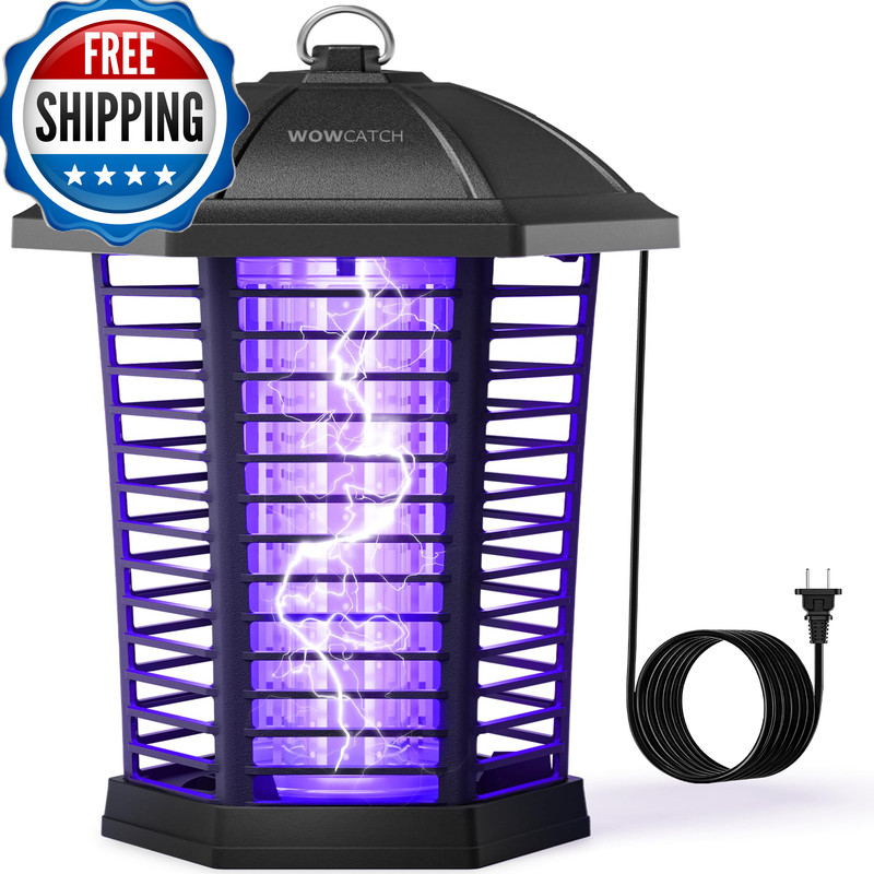 Wowcatch Upgraded Led Bug Zapper Outdoor Indoor Up To 50000 Hours Lifespan No