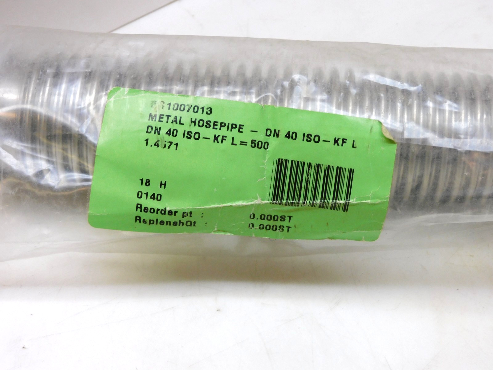 No Name DN 40 ISO-KF 500mm Flexible Metal Hosepipe 1.4571″ id