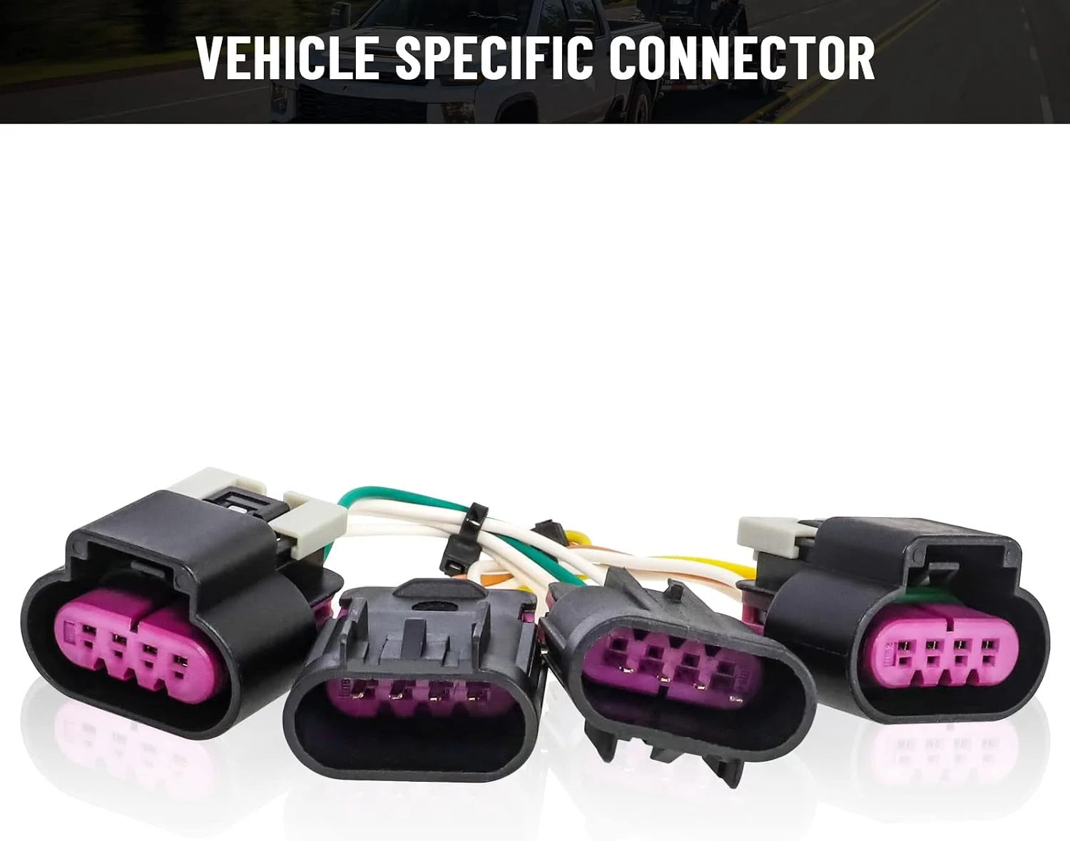 MECMO 4 Pin Trailer Wiring Harness for Chevrolet Equinox/GMC Terrain 2010-2017,
