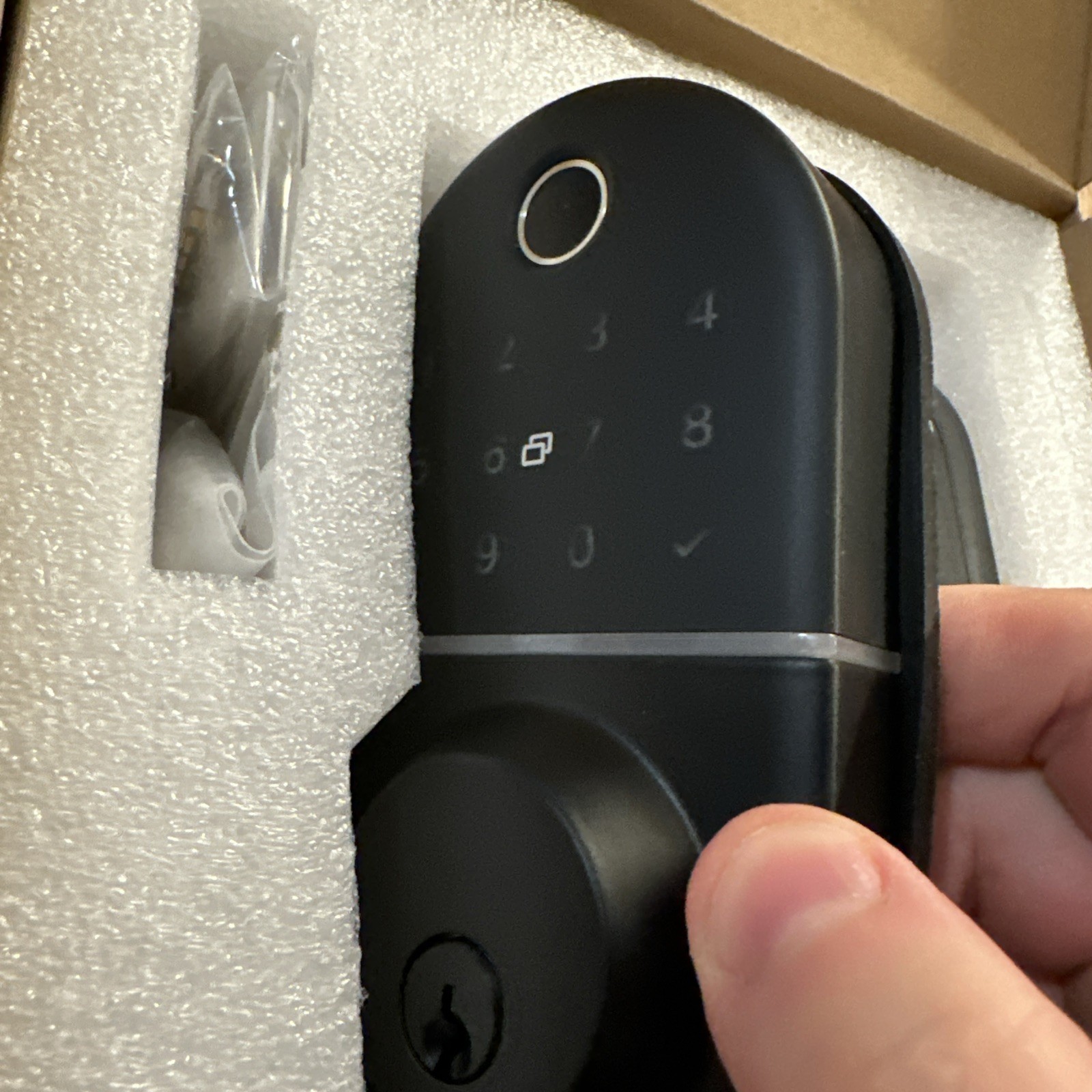NICE DIGI Smart Keypad Door Lock w Handle Keyless Entry Fingerprint Digital New