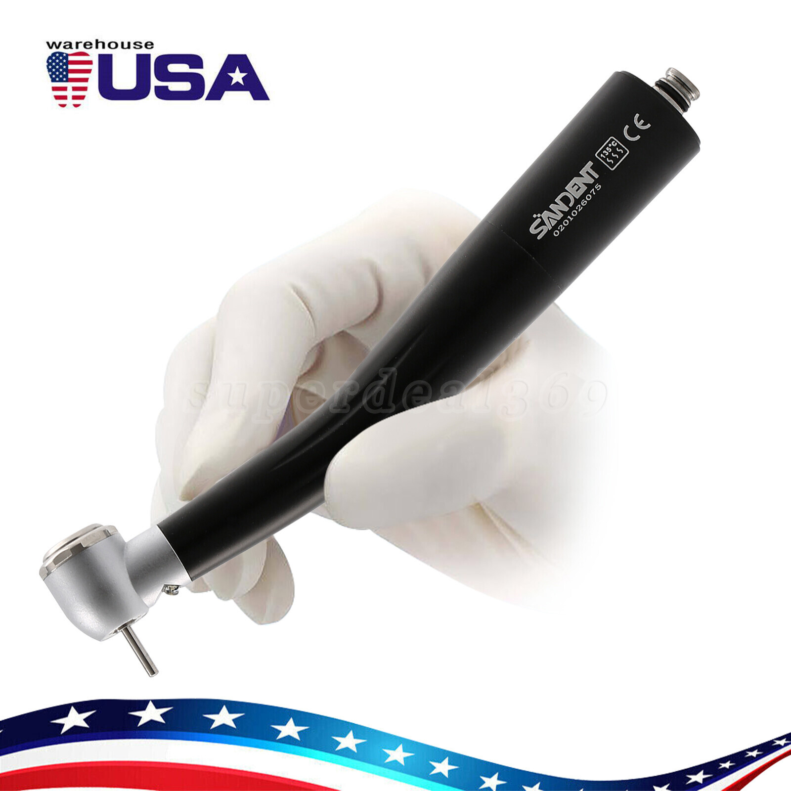 1-10pcs SANDENT Dental LED E-generator Triple Handpiece fit NSK 4 Hole Coupler
