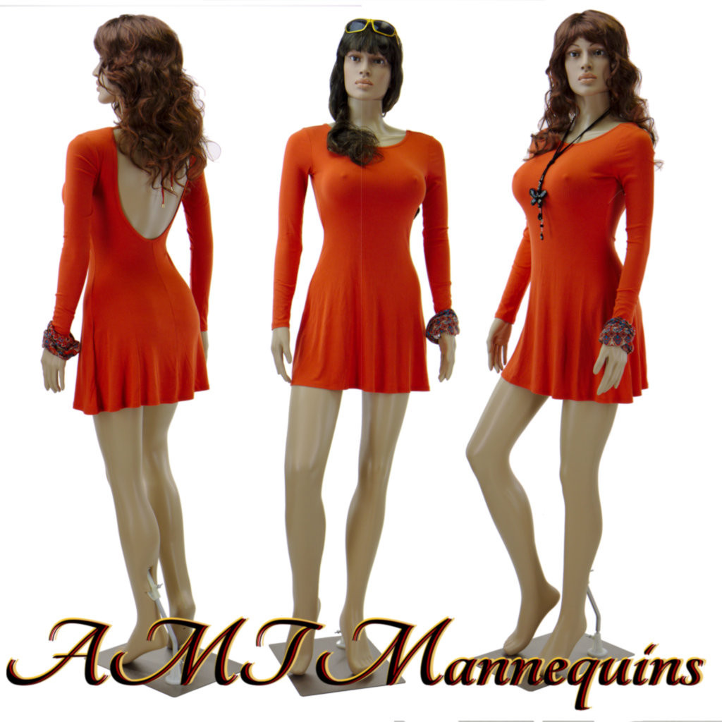 Female Full body Sexy brazilian mannequin +metal stand (no clothing)+extra head
