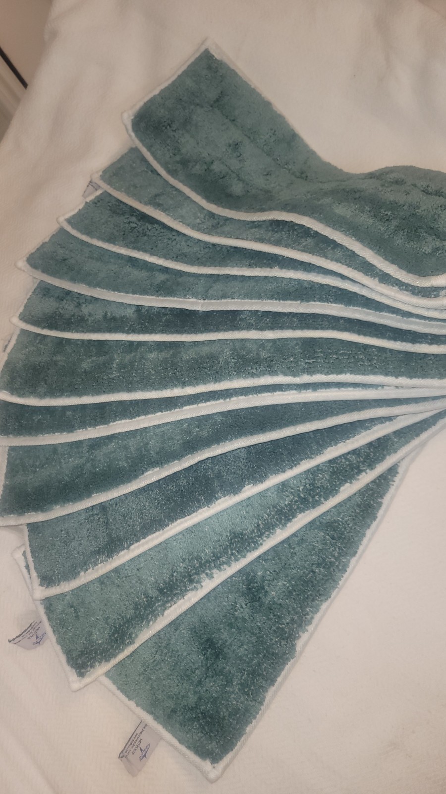 10 pcs! 18″ Microfiber Mop Replacement Pads Head Medline Commercial SLIGHTY USED