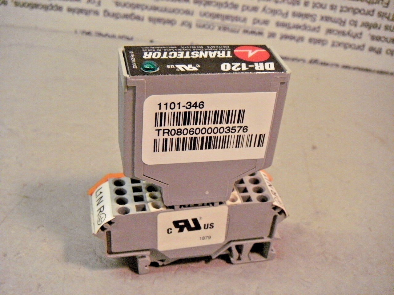 Transtector DR120 DIN Rail Mount 120VAC Surge Protector
