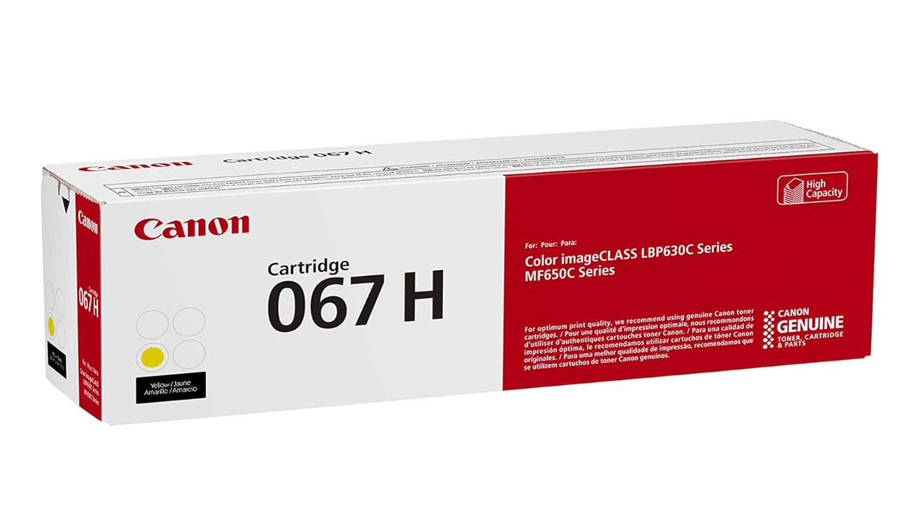 Canon 067H High-Yield Toner 4 Color Set –Works with LBP633Cdw MF653Cdw MF654Cdw
