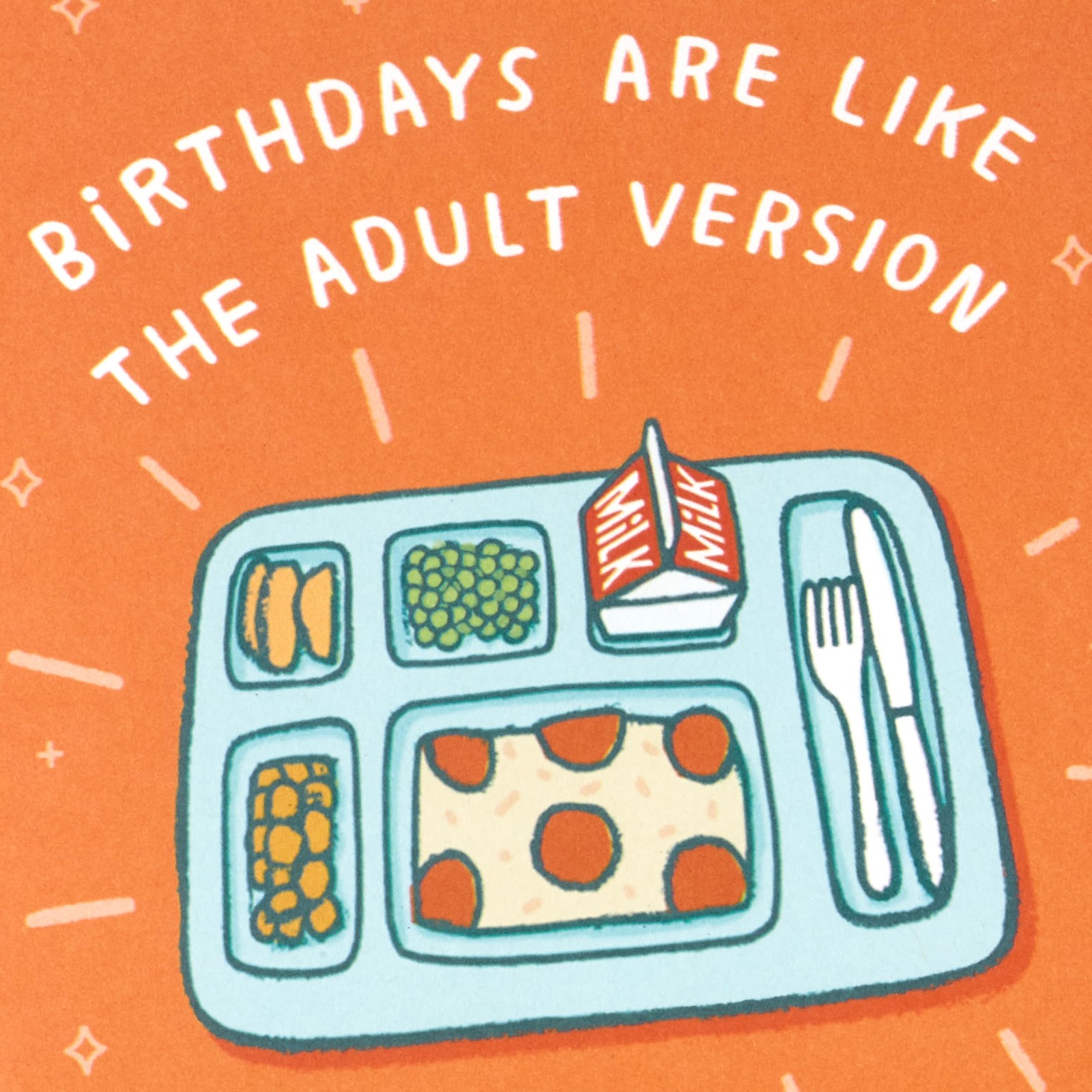 Hallmark Shoebox Funny Birthday Card (School Pizza) 11, Orange