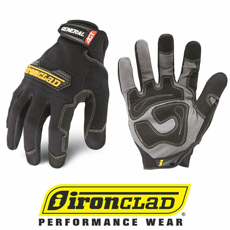 IronClad GUG General Utility Black Work Gloves – Select Size