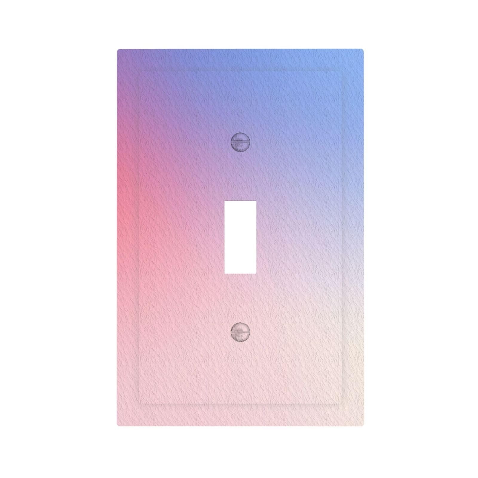 Decorative Light Switch Cover Plate Pink Purple and Blue Gradient 1 Gang Sing…