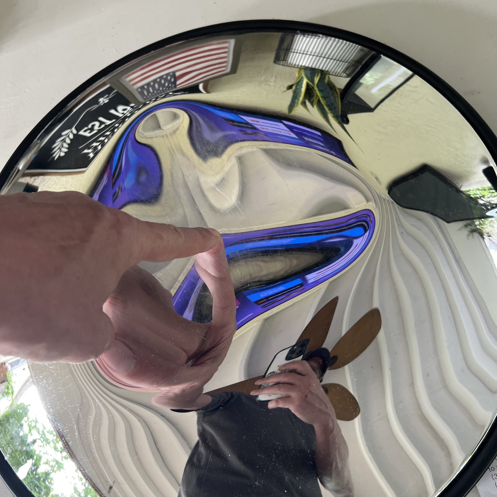 18″ Wide Angle Security Curved Convex Road Mirror Traffic Corner Safety NEW