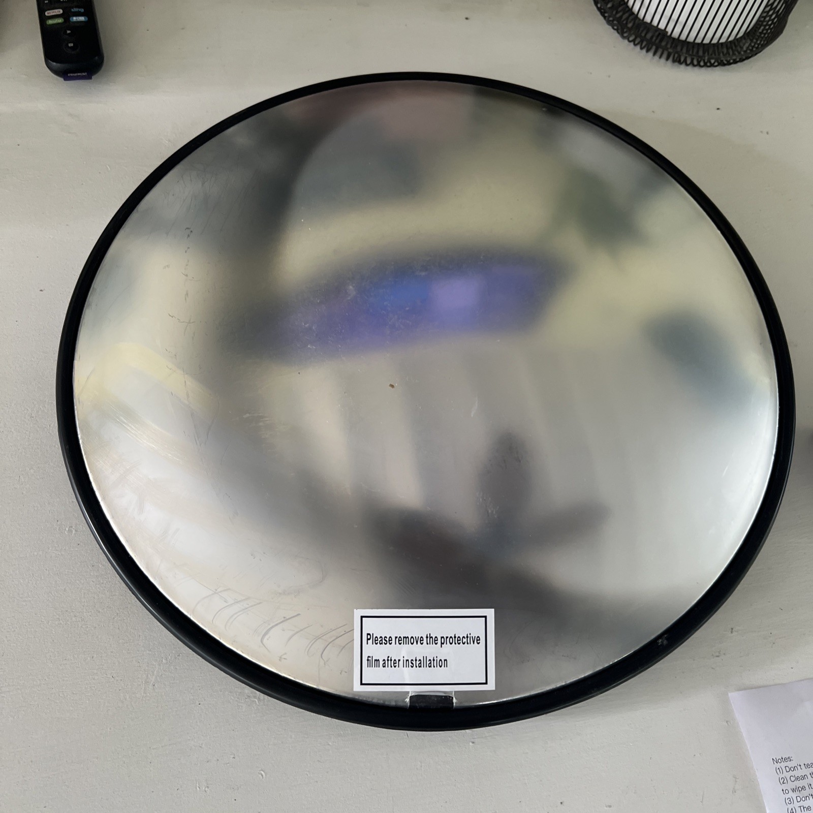 18″ Wide Angle Security Curved Convex Road Mirror Traffic Corner Safety NEW