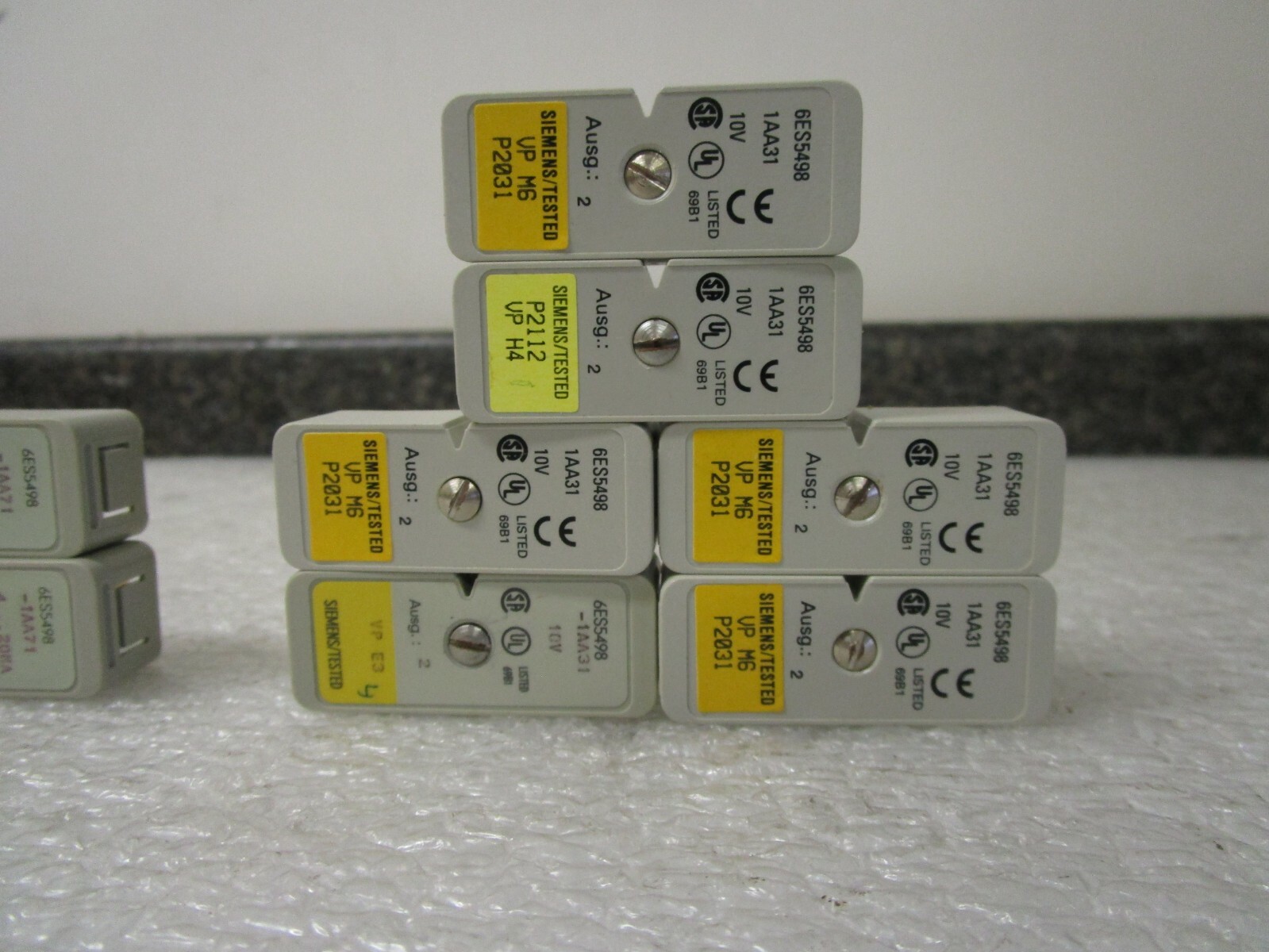 (8) Siemens SIMATIC S5 Plugin Modules (6) 6ES5498-1AA31 (2) 6ES56498-1AA71