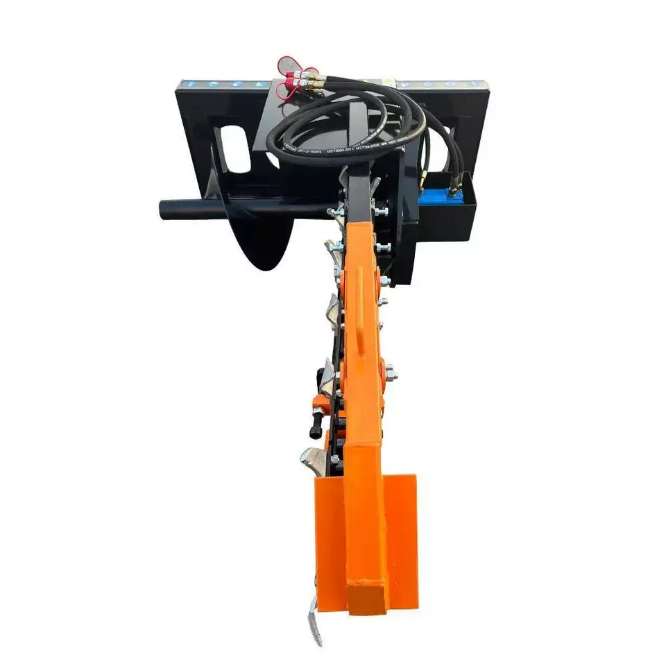 48″ Heavy Duty Skid Steer Ditch Trencher 6″ Agrotk ECSSCT72 Mower King Universal
