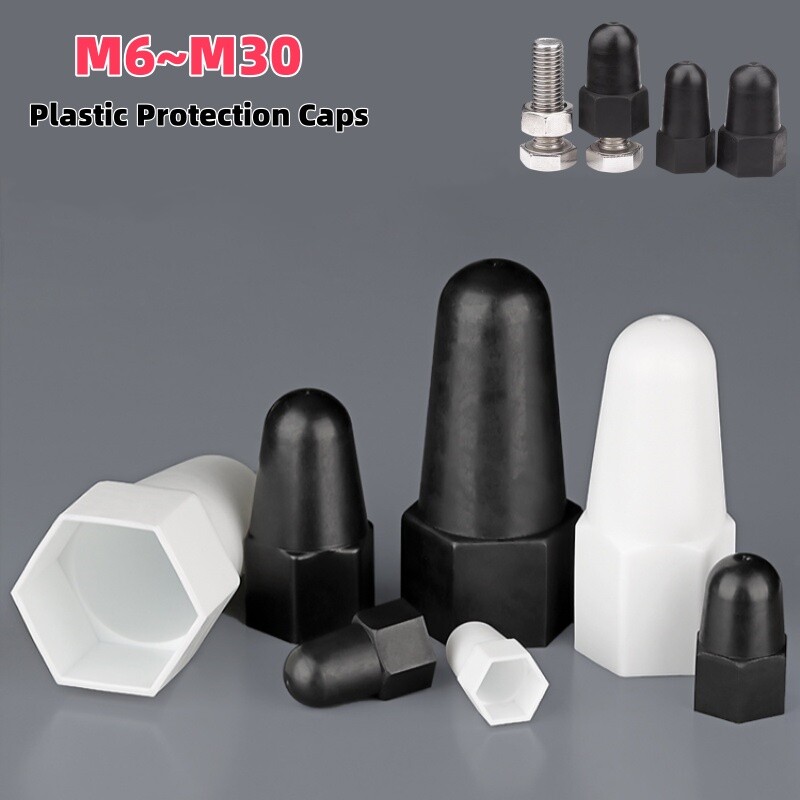 Bolt Nut Protection Caps Cover Hex Screw Plastic Hexagonal M6M8M10M12M14M16~M30