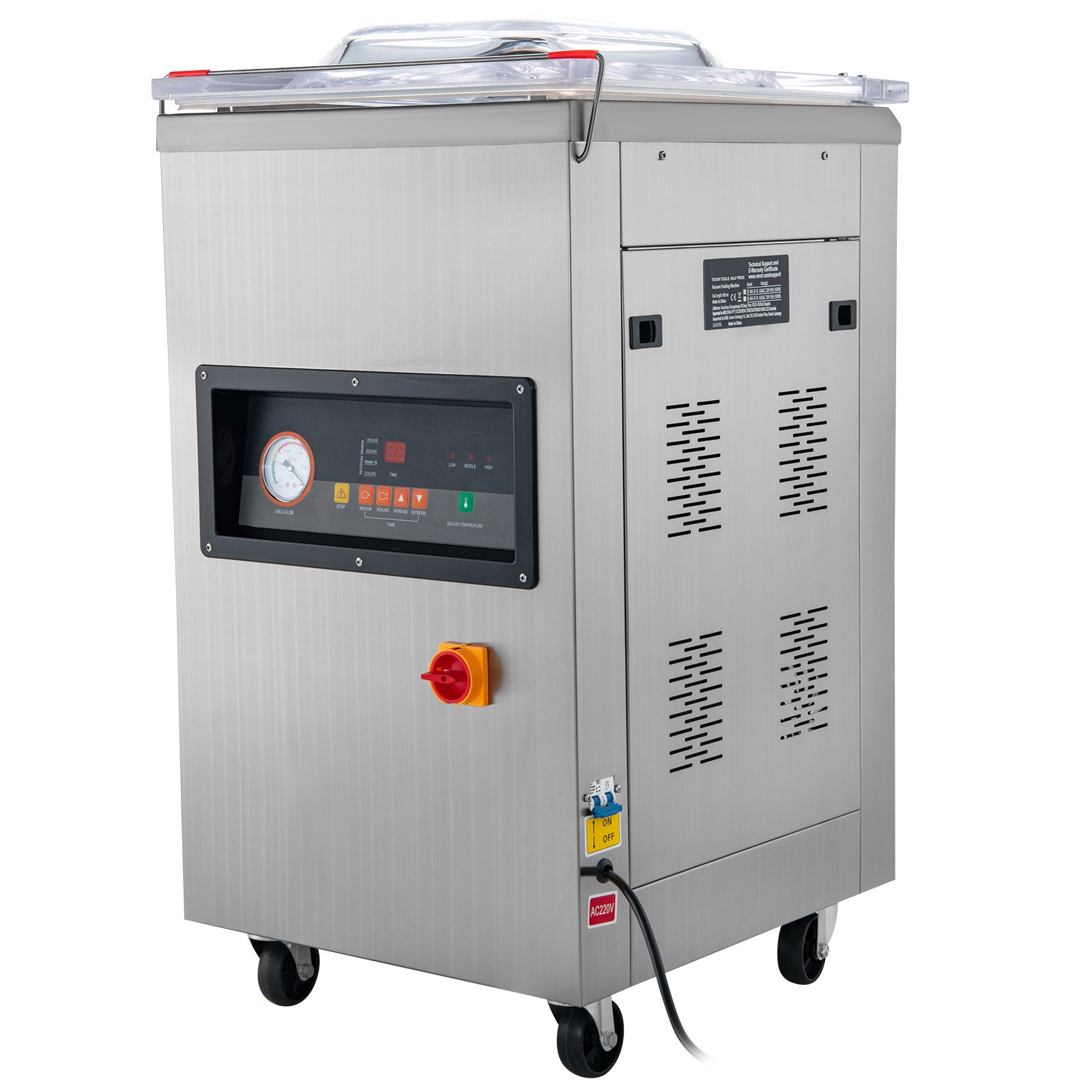 Commercial Vacuum Sealer Extra Deep 200mm Automatic Food Packing Sealing Machine
