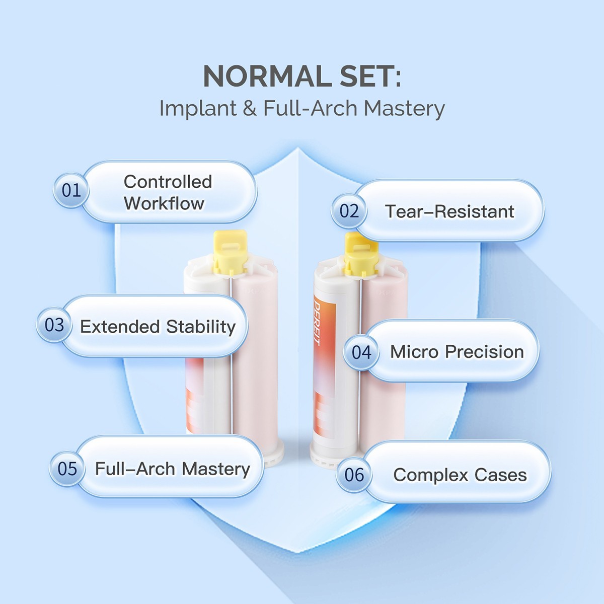 Dental Elastomeric Impression Putty Soft Silicone Material Easyinsmile AZDENT