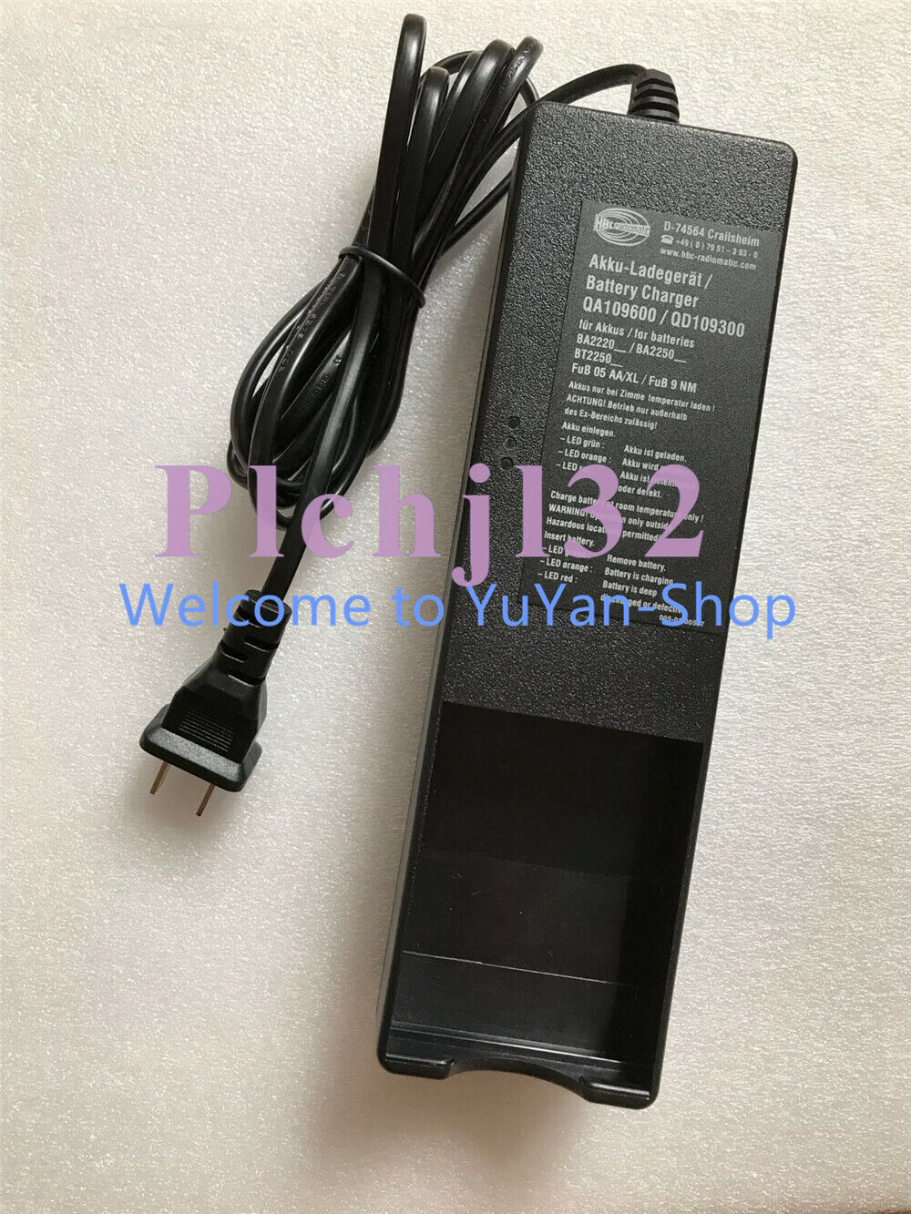 220V QA109600 QD109300 Battery Charger For HBC Radiomatic BA225030 #T516 YS