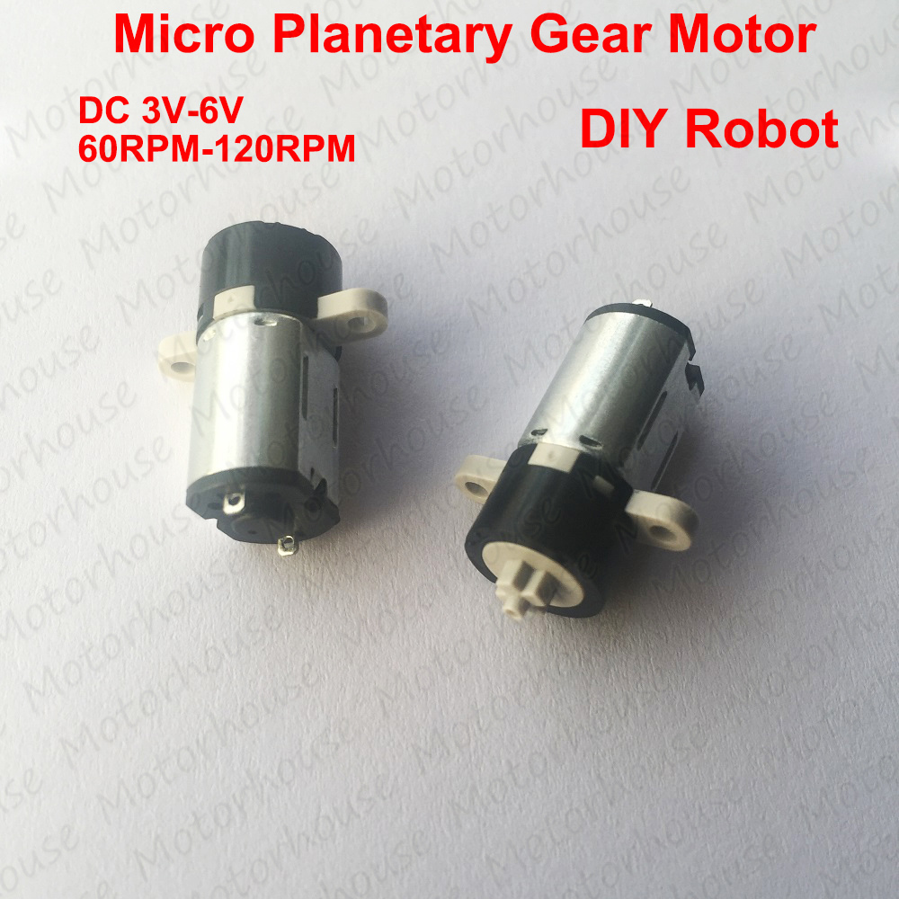 Mini 3V-6V 120rpm DC Motor Coreless Planetary Gear Reducer Micro Motor DIY Robot
