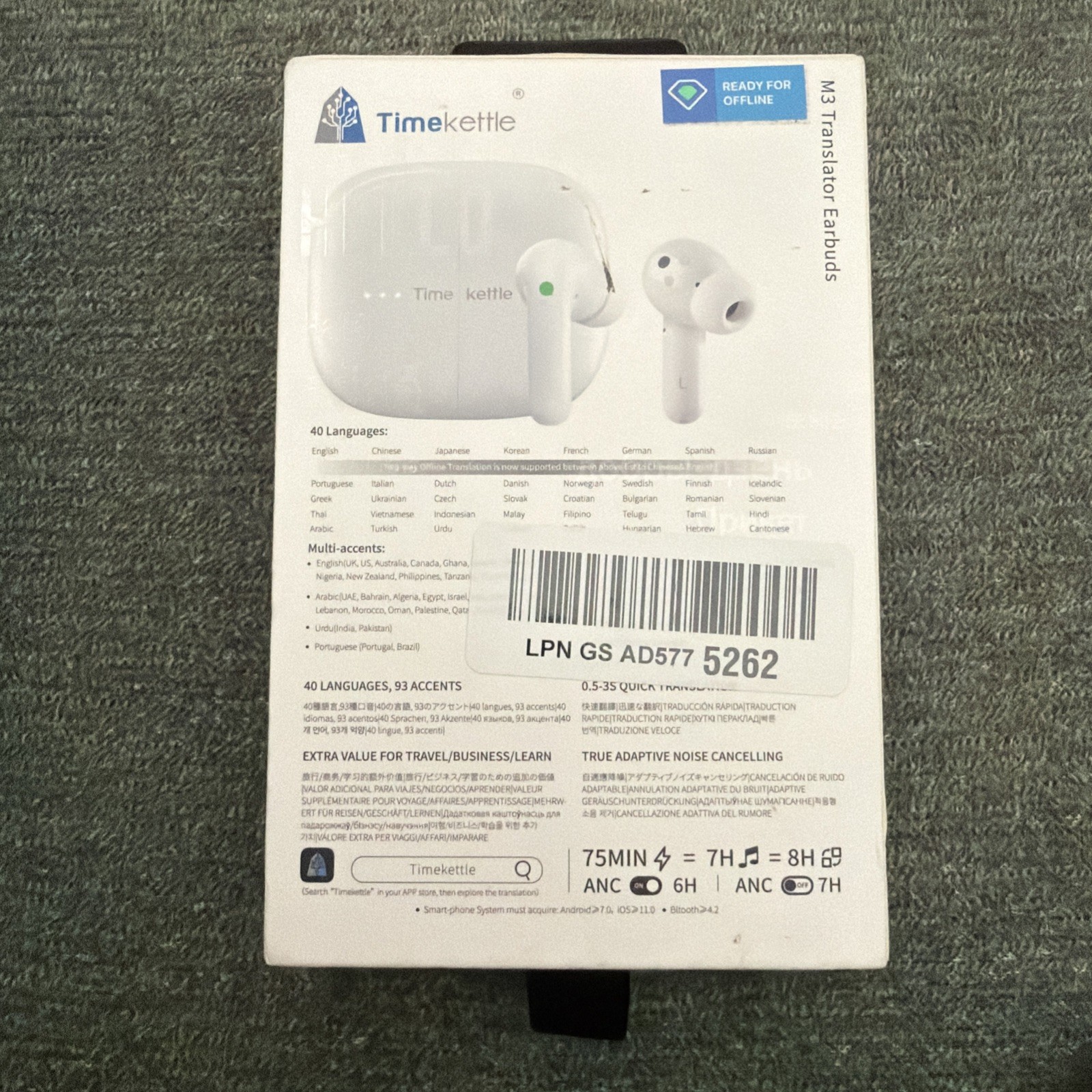 Timekettle M3 Language Translator Earbuds, Two-Way Translator Device with APP…