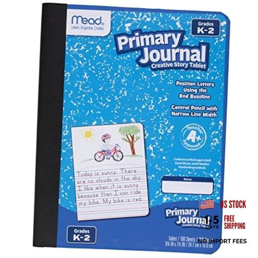 Primary Journal Creative Story Tablet Composition Notebook, Pack of 1 Blue