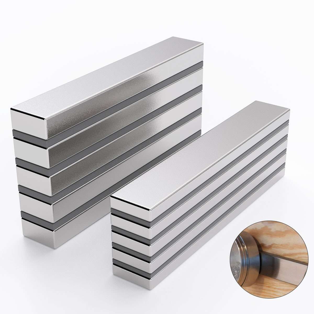 N52 60x10x3mm/60x10x5mm Strong Neodymium Magnets Rare Earth Lifting Magnets US