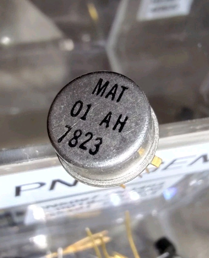 2 each NEW PMI MAT01 AH/H dual NPN transistor **NOT CHINESE COUNTERFEIT**