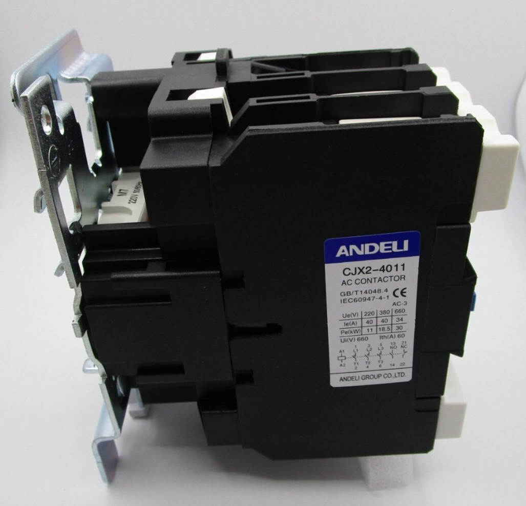CJX2-4011-M7-220V AC ANDELI AC Contactor 40A Coil 220V 3P+1NO+1NC Fast Shipping