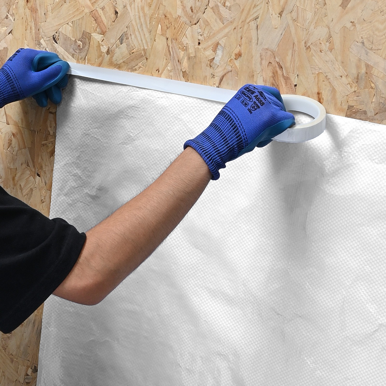 Uimoso 9 x 150 ft House Wrap 0.13 mm Thick Protective Vapor Barrier Cover